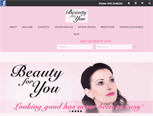 Tablet Screenshot of beautyforyou.co.nz